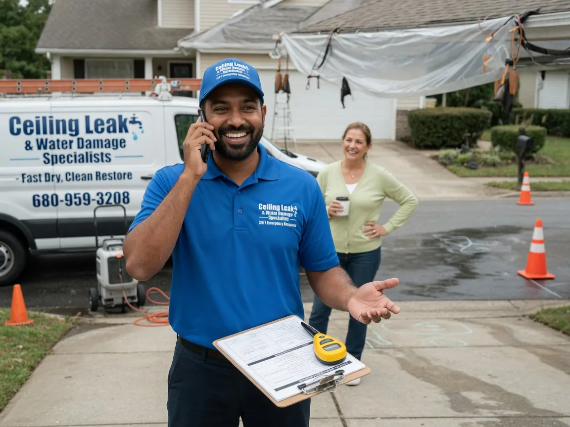 Ceiling Leak Cleanup Hebron, IN FAQs